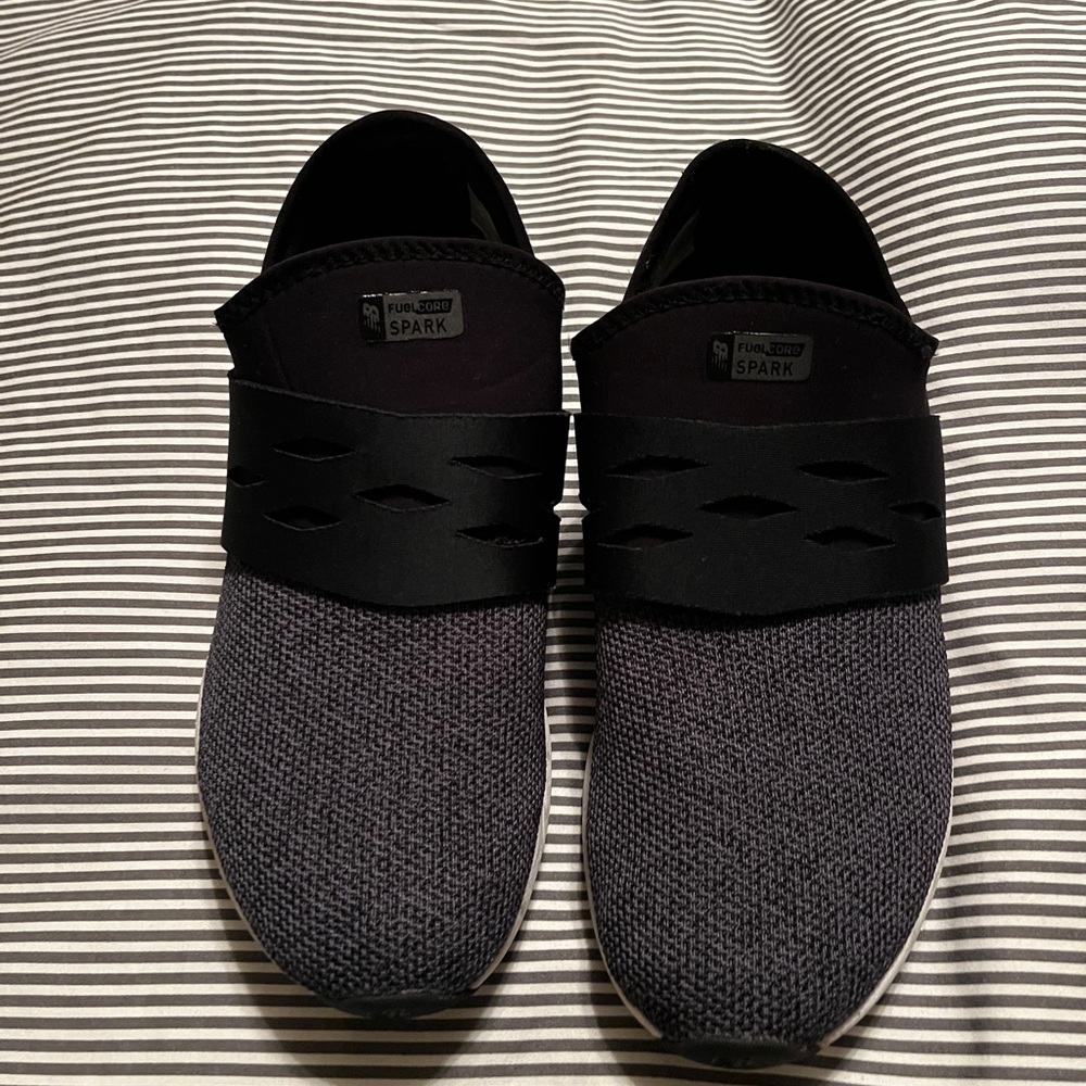 New Balance Charcoal and Black Fuel core Spark Sneakers